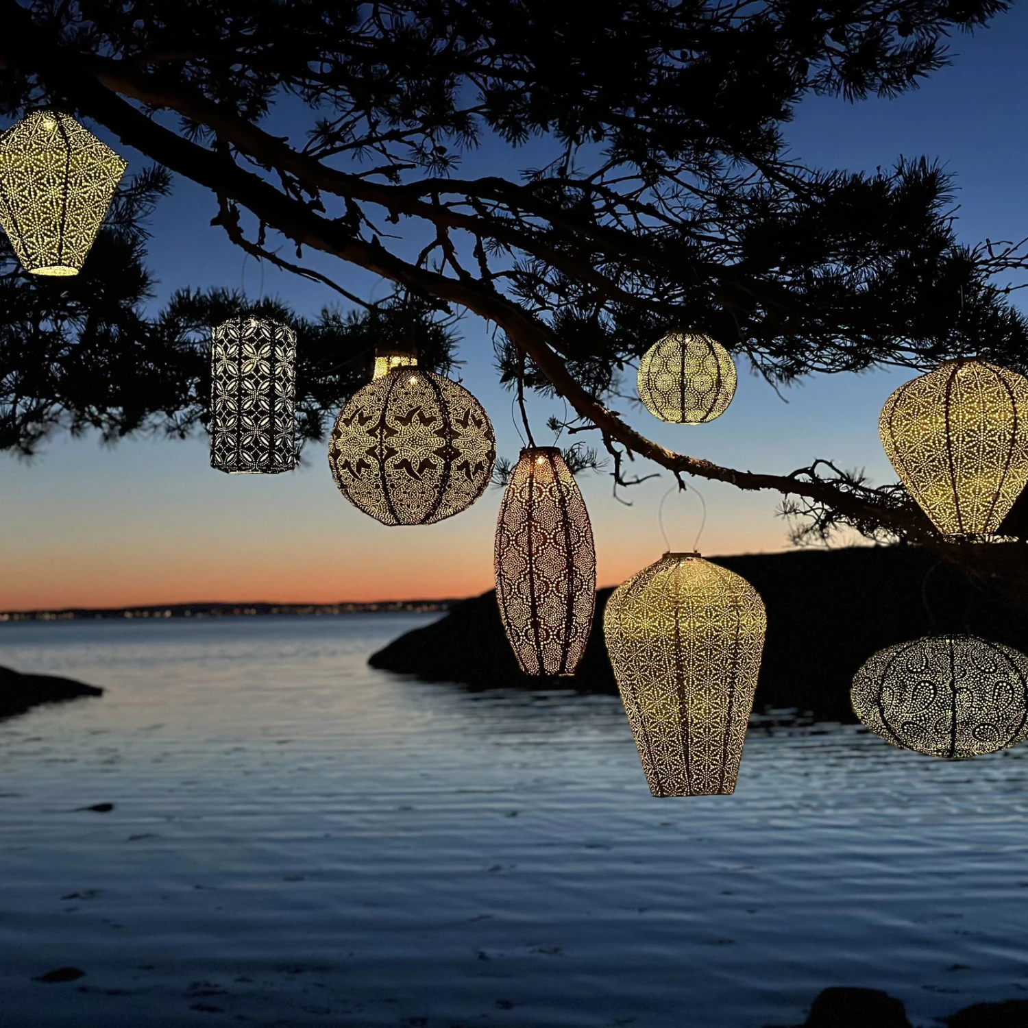 Solarlaterne 'Round 20', Kupfer, Ø 20 X 18 Cm 6 Solarlaterne 'Round 20', Kupfer, Ø 20 X 18 Cm – Bild 6