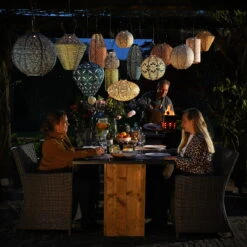 Solarlaterne 'Round 40 Fiore', Grün, Ø 40 X 38,5 Cm -Naturgrün Verkaufsgeschäft 72462 lumiz cover2 123927 19