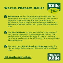 Kölle Bio Pflanzerde Torffrei, 2400l, 60 Sack á 40l, Palettenware -Naturgrün Verkaufsgeschäft torffreie erden usps erklaerung 76525 1